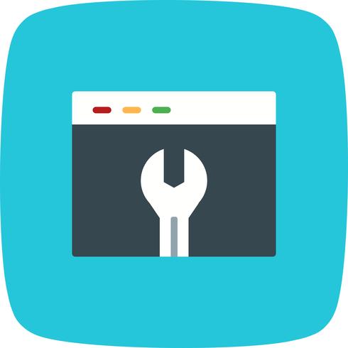 Icono de configuración del navegador de vectores
