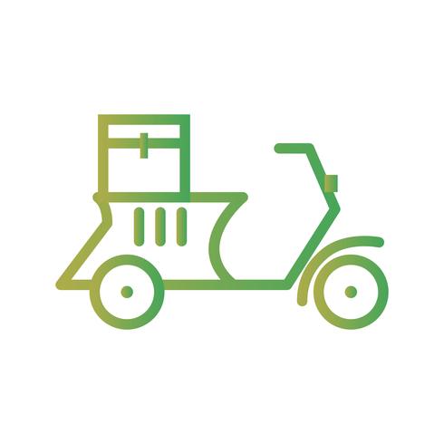 Vector Delivery Motorbike Icon