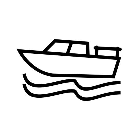 Vector icono de barco