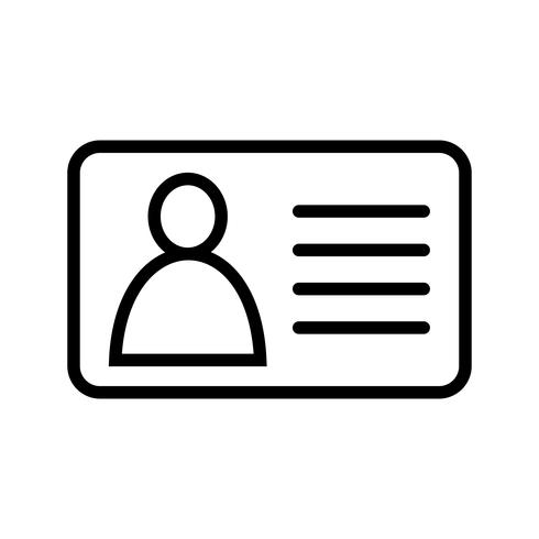 Vector Identity Card Icon