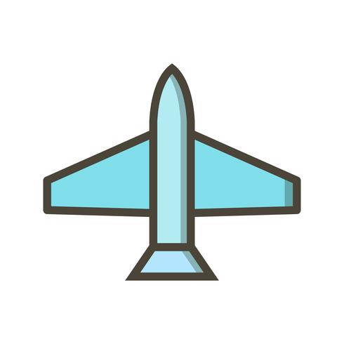 Vector icono de avión de combate