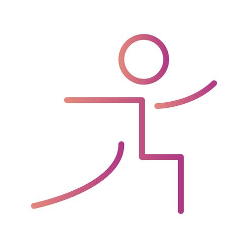 Icono de yoga ilustración vectorial vector