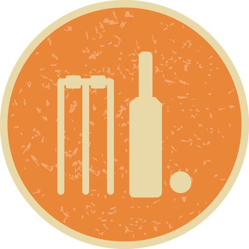 Icono de Cricket ilustración vectorial vector