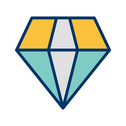 Vector icono de diamante