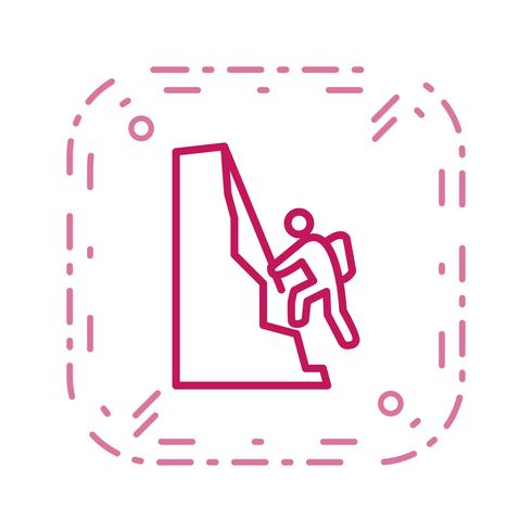 Climbing Icon Vector Illustration