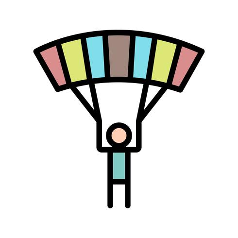 Parachutist Icon Vector Illustration