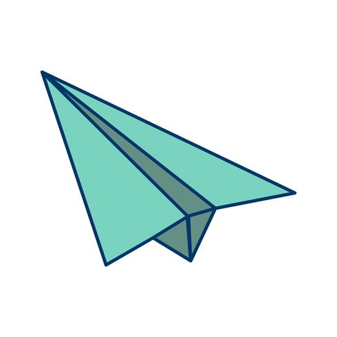 Icono de papel plano ilustración vectorial vector