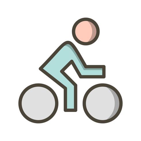 Icono de ciclista ilustración vectorial vector