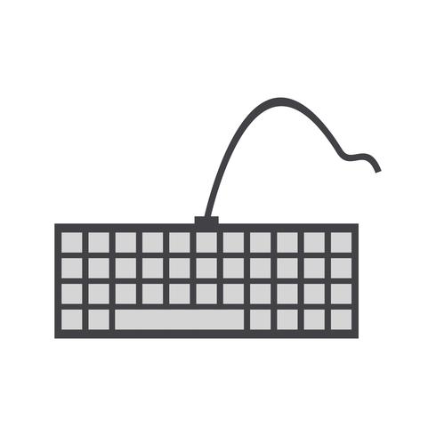 Vector icono de teclado