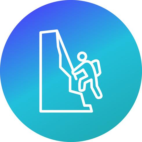 Icono de escalada ilustración vectorial vector