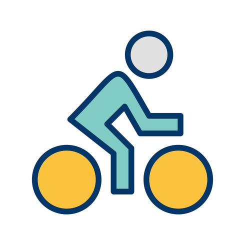 Icono de ciclista ilustración vectorial vector