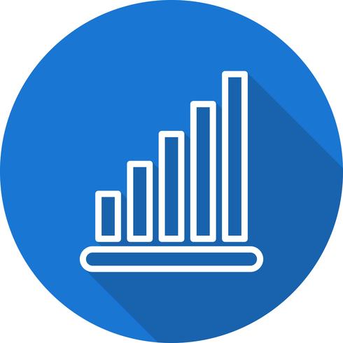 Icono de estadísticas vectoriales vector