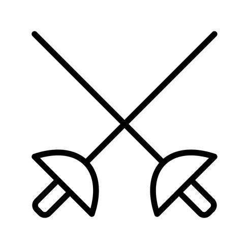 Fencing Icon Vector Illustration