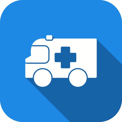 Icono de vector de ambulancia