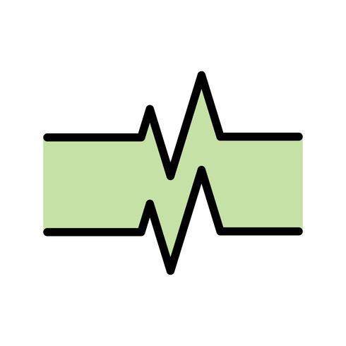 Icono de frecuencia de pulso vectorial vector