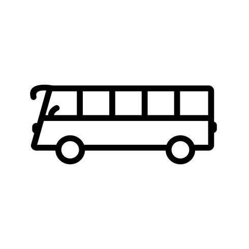 icono de bus vectorial vector