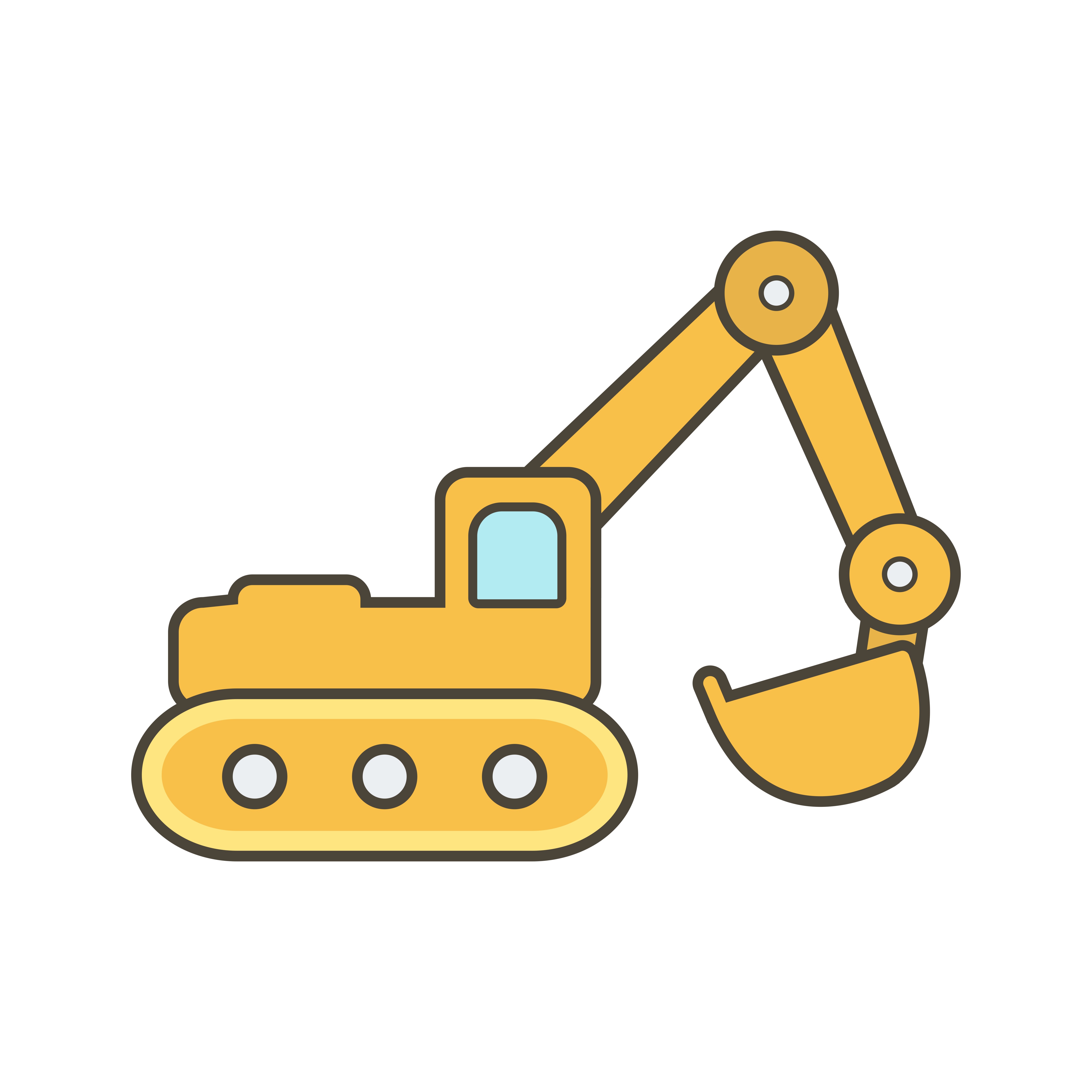 Vector Excavator Icon 421703 Vector Art at Vecteezy
