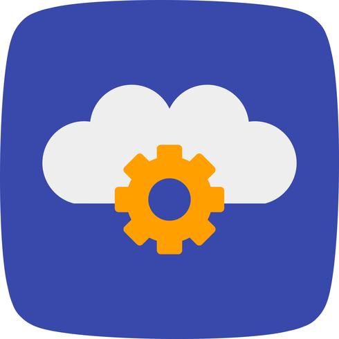 Vector Cloud Settings Icon