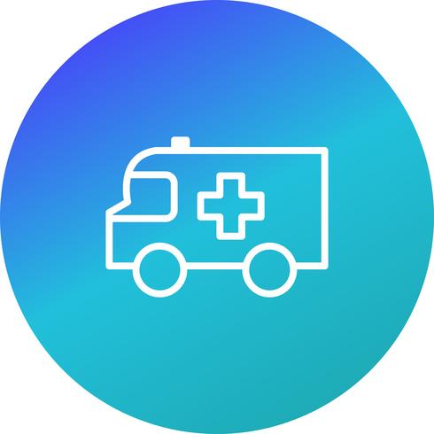 Icono de vector de ambulancia