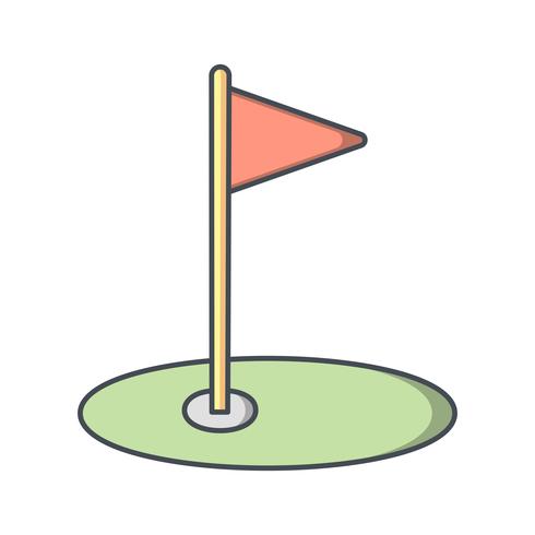 Icono de golf vector illustration