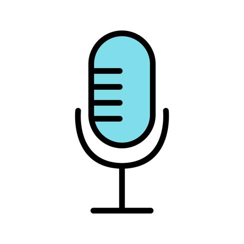 Microphone Icon Vector Illustration