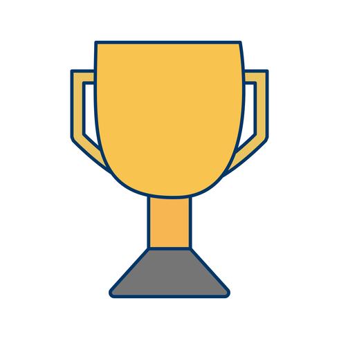 Icono de trofeo de ilustración vectorial vector