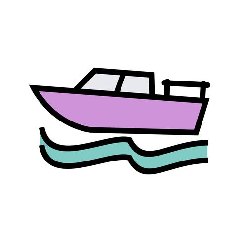 Vector icono de barco