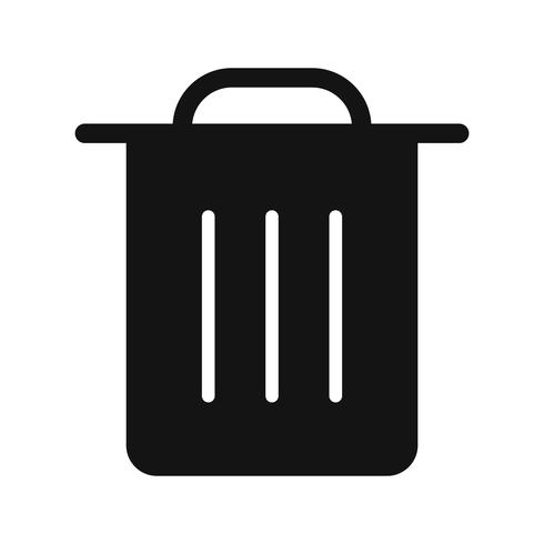 Icono de basura Vector ilustración