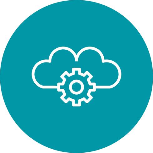 Vector Cloud Settings Icon