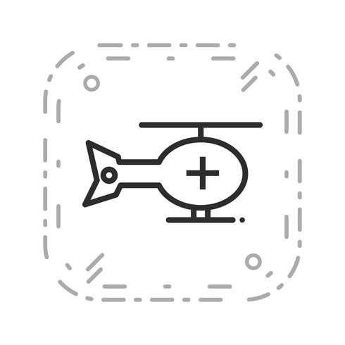 Vector icono de helicóptero