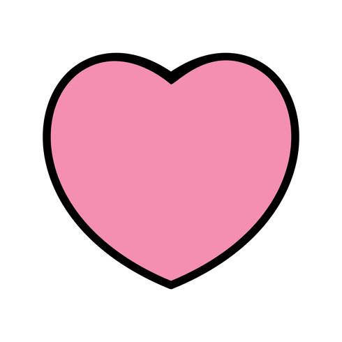 Icono del corazón ilustración vectorial vector