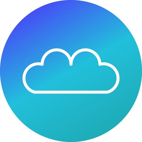 Vector icono de nube