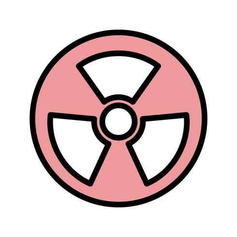 Vector Radio Active Road Sign Icon