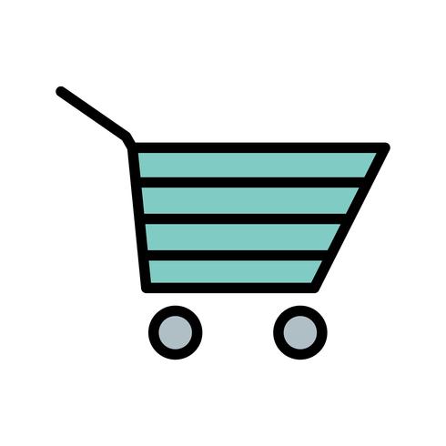 Icono de carrito de compras, ilustración vectorial vector