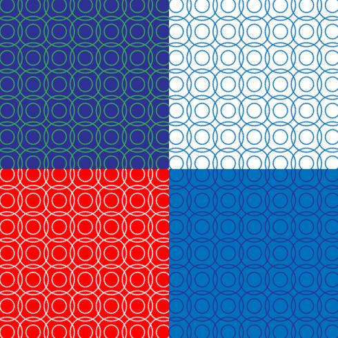 nautical circle rope pattern vector