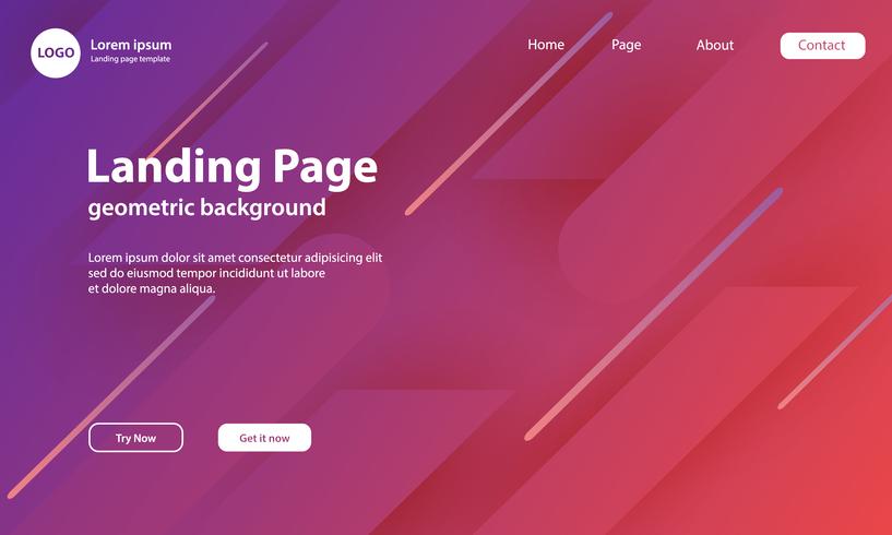 Geometric background with dynamic shapes composition. Vector Illustration