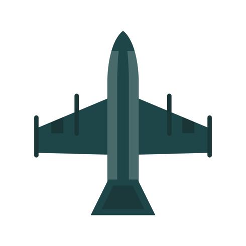 Vector icono de avión de combate