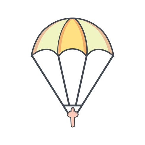 Parachutist Icon Vector Illustration