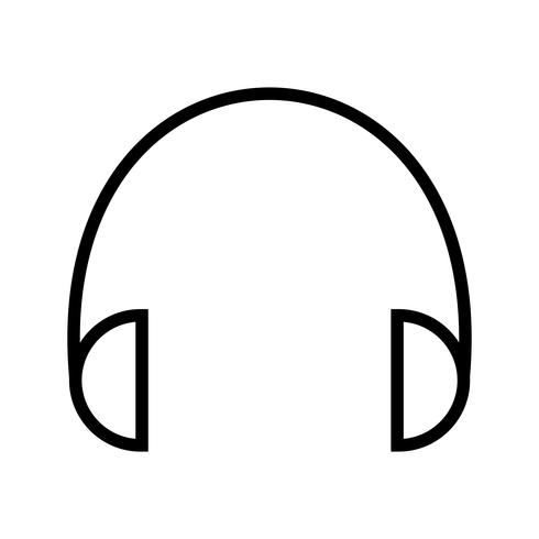 Icono de auriculares ilustración vectorial vector