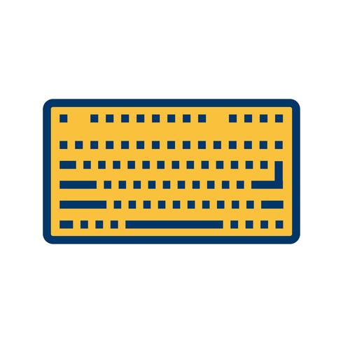 Vector icono de teclado