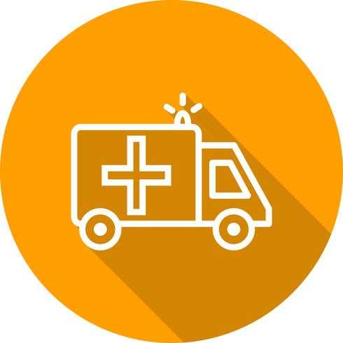 Icono de vector de ambulancia