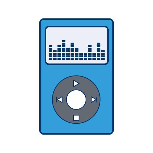 Music Player Icon Vector Illustration