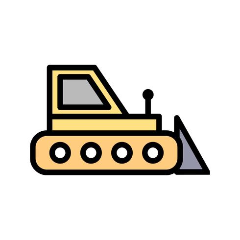 icono de vector bulldozer