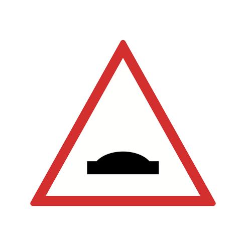 Vector Hump bridge Road Sign Icon