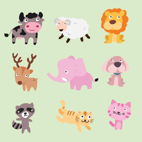 vector de animales diseño de personajes