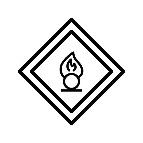 Vector Oxidizing agent Road Sign Icon