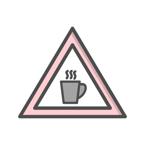 Vector de cafetería icono de signo de carretera