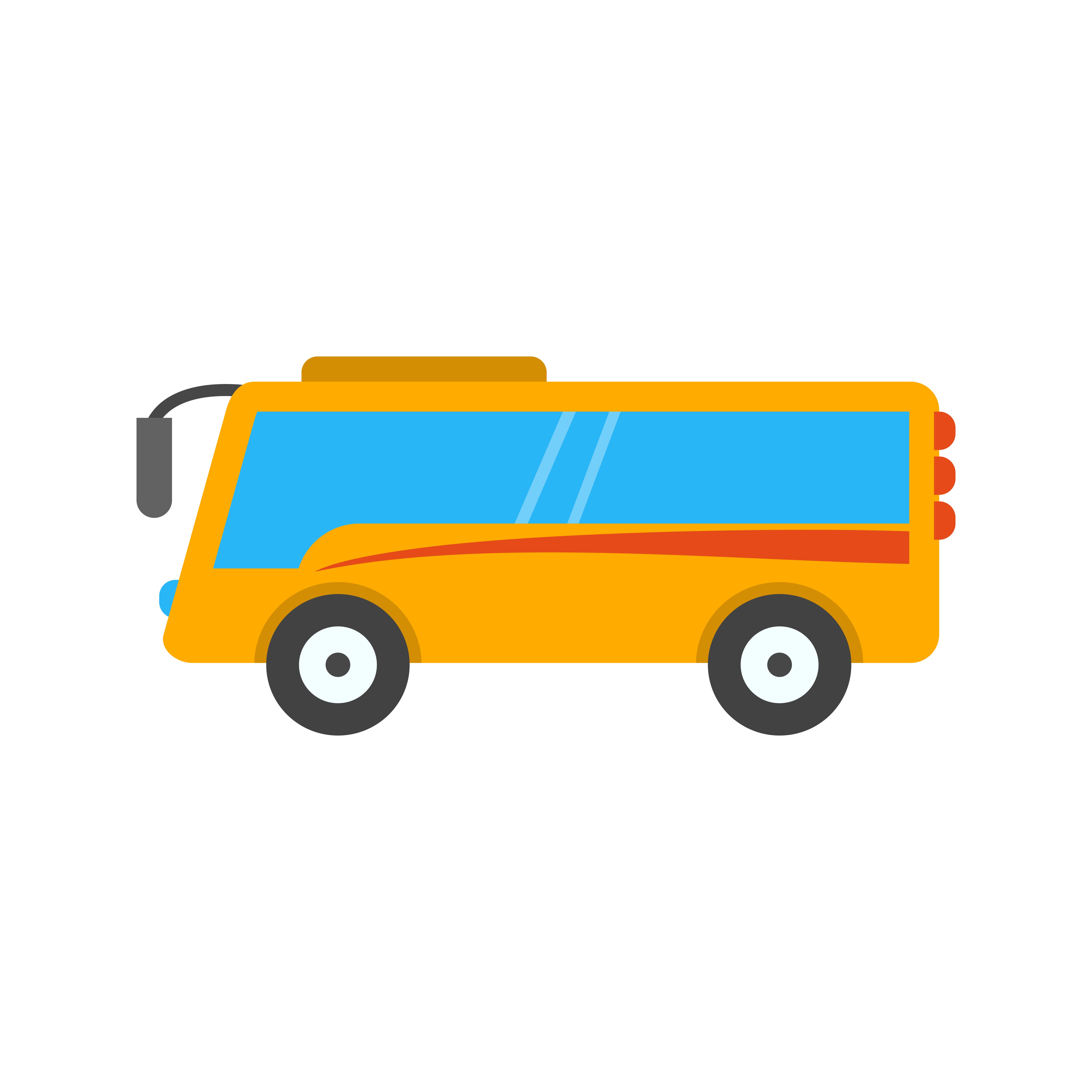 bus travel cartoon icon