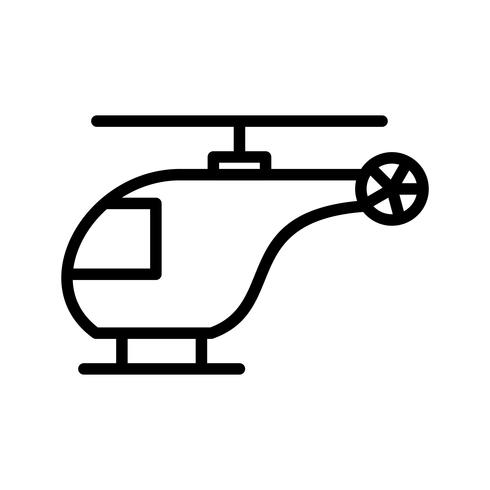 Vector icono de helicóptero