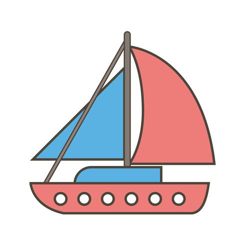 Vector icono de yate